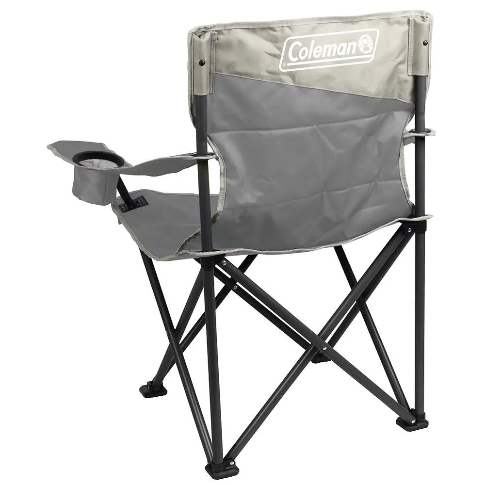 Coleman Big & Tall Quad Camping Chair - Grey by Coleman