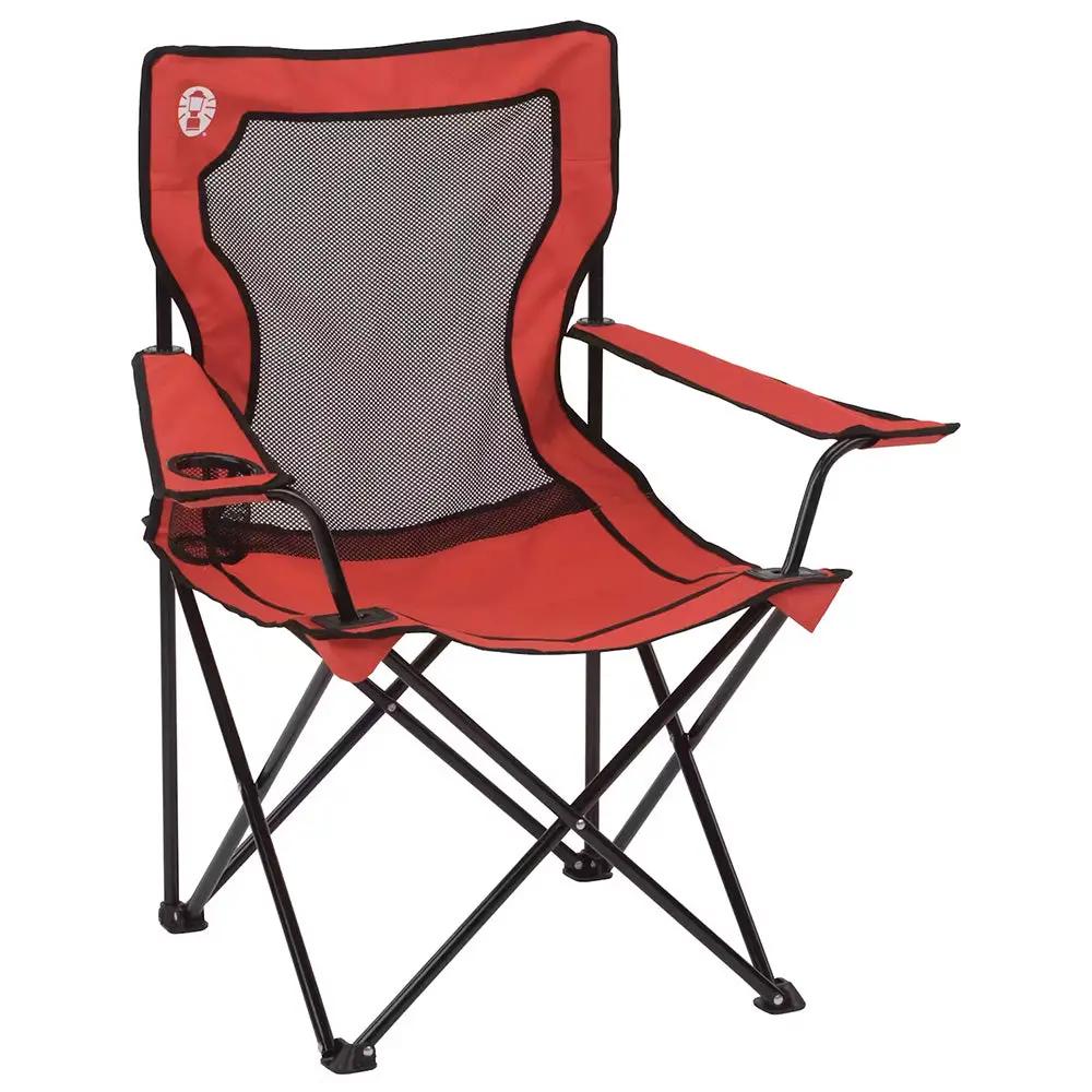 Coleman Broadband™ Mesh Quad Chair - Red by Coleman