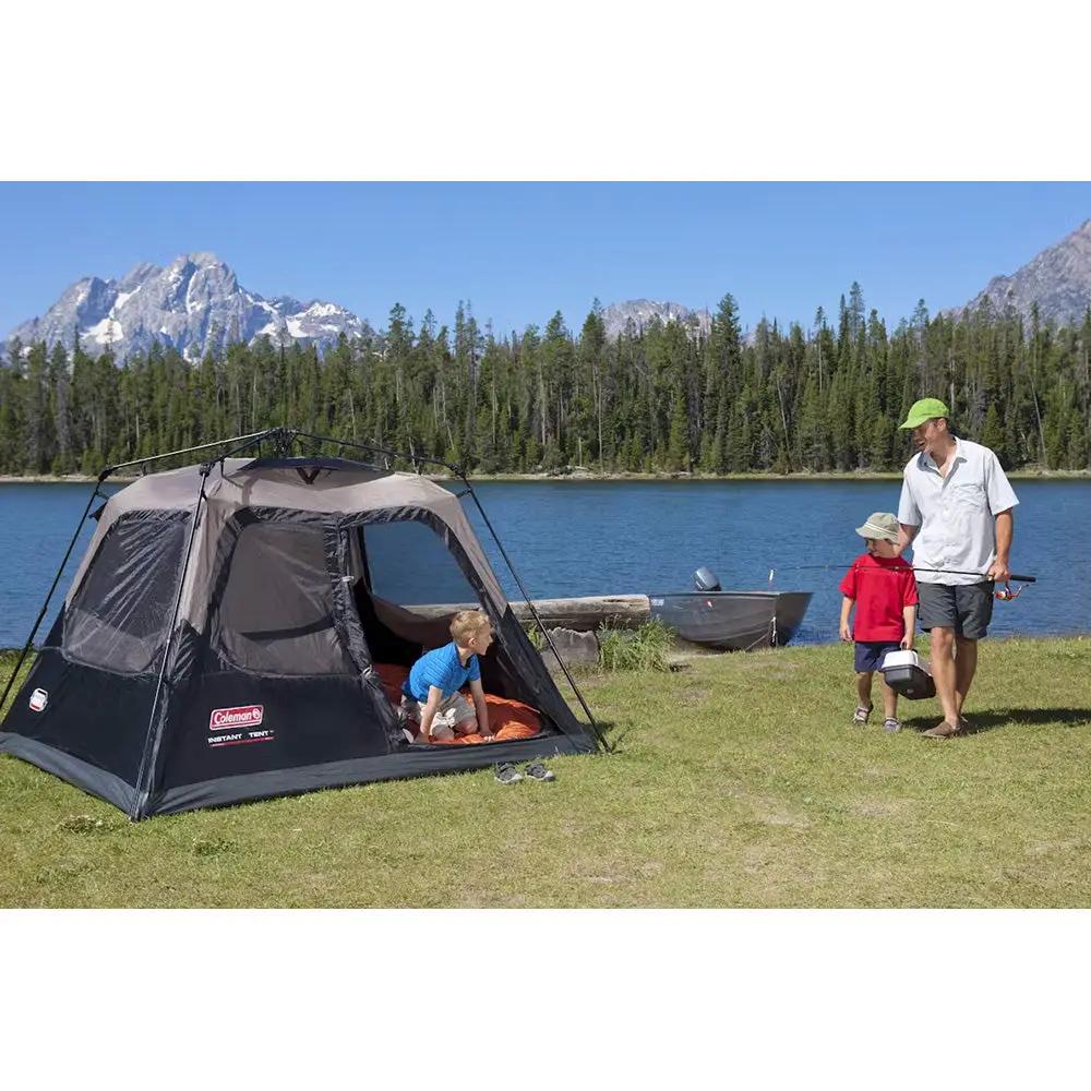 Coleman 4-Person Cabin Camping Tent w/Instant Setup - Black by Coleman