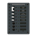 Blue Sea 8027 AC Main 6 Position Breaker Panel  White Switches 8027