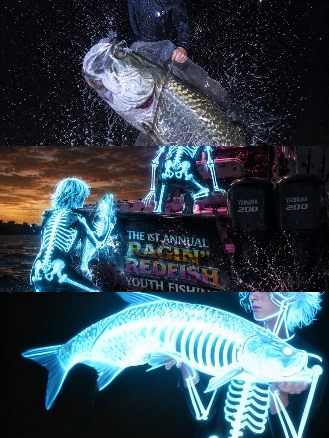 “RAGIN‘ REDFISH” tournament flyer