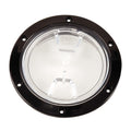 Beckson 4 Clear Center Screw Out Deck Plate  Black DP40BC