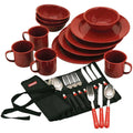 Coleman 24-Piece Speckled Enamelware Cook Set - Red by Coleman