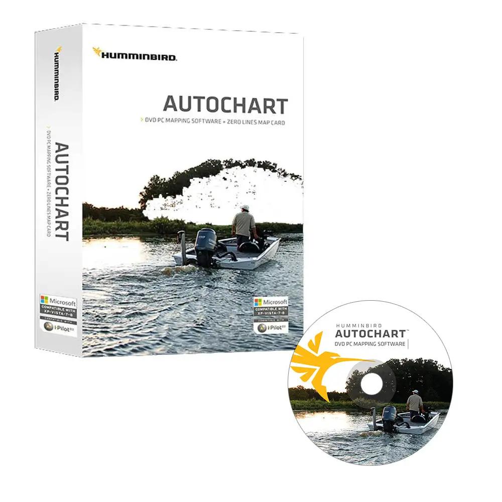 Humminbird Autochart DVD PC Mapping Software w/Zero Lines Map Card by Humminbird