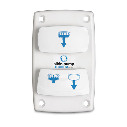 Albin Group Marine Control Silent Electric Toilet Rocker Switch 0766025