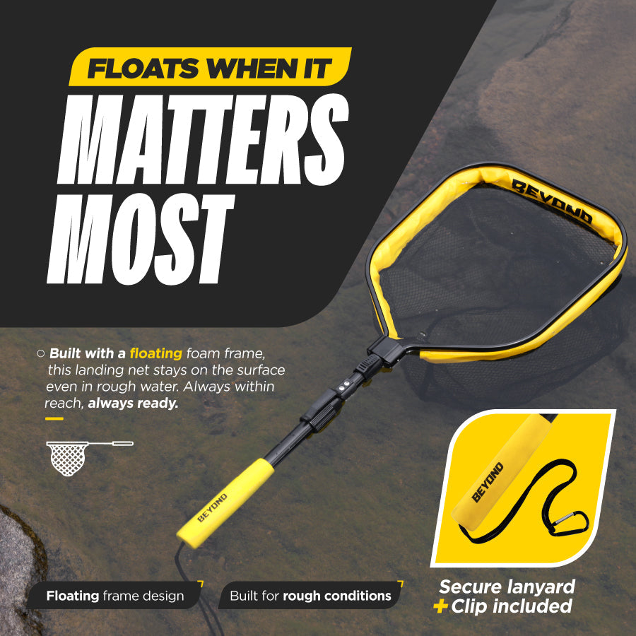 Beyond Braid Floating Fishing Net with Handle