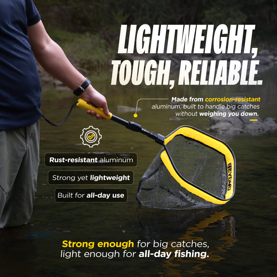 Beyond Braid Floating Fishing Net with Handle