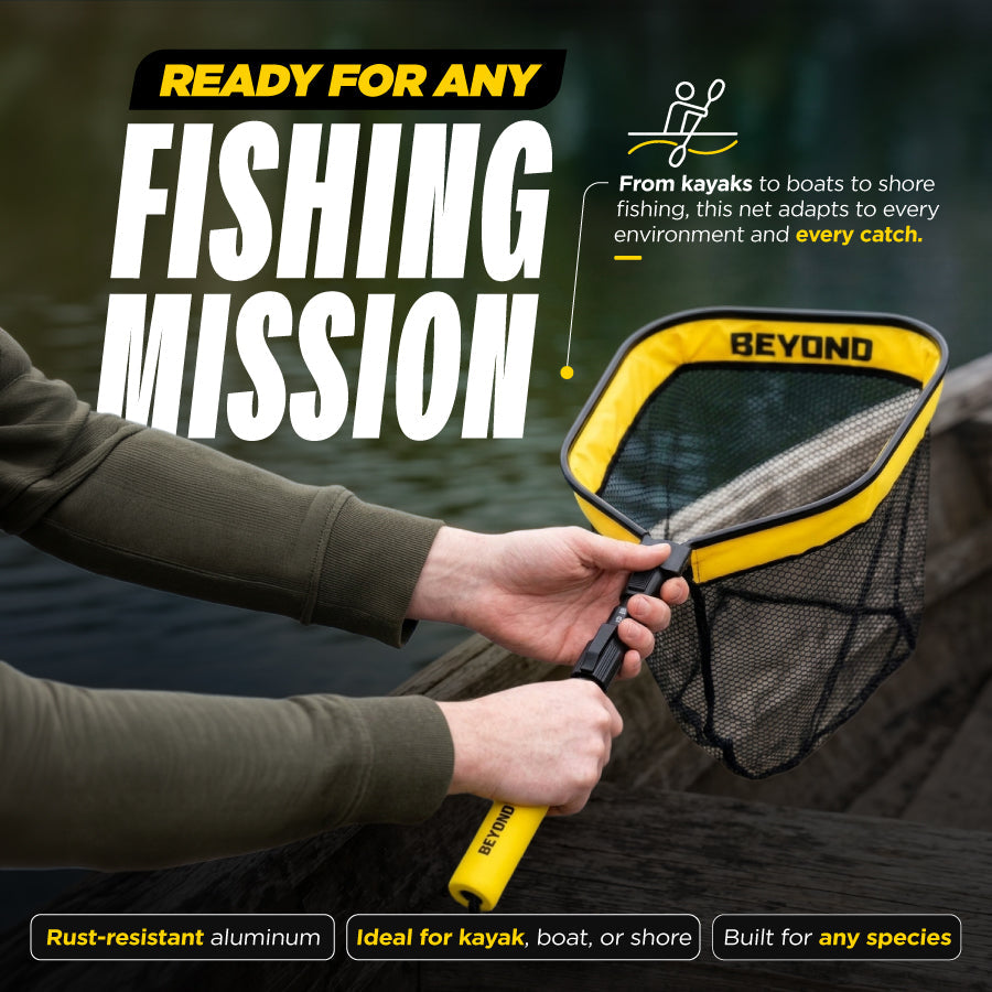 Beyond Braid Floating Fishing Net with Handle