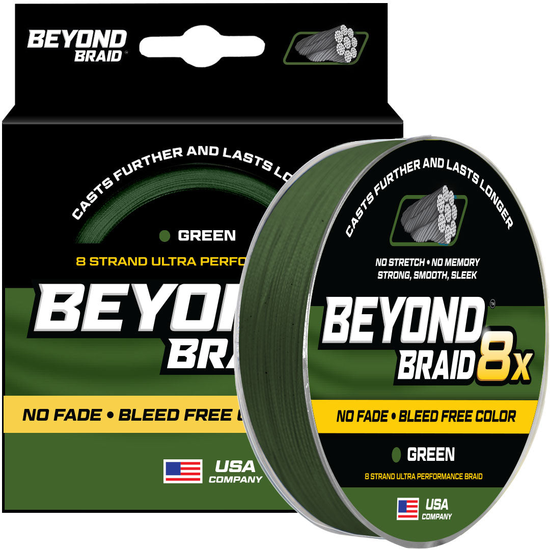 8 Strand No Fade Braided Fishing Line Series - Super Sleek & Smooth Braided Fishing Line - High Performance Fishing Line For Saltwater & Freshwater