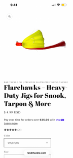 R&R Flarehawk Jigs