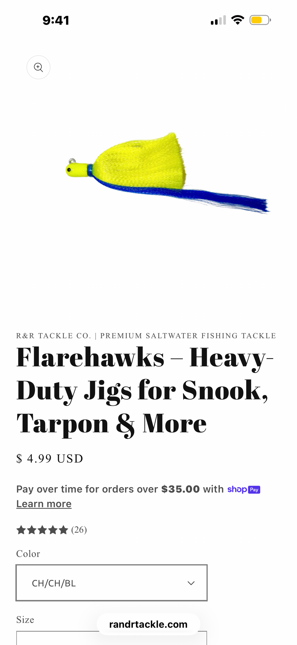 R&R Flarehawk Jigs by R&R Tackle