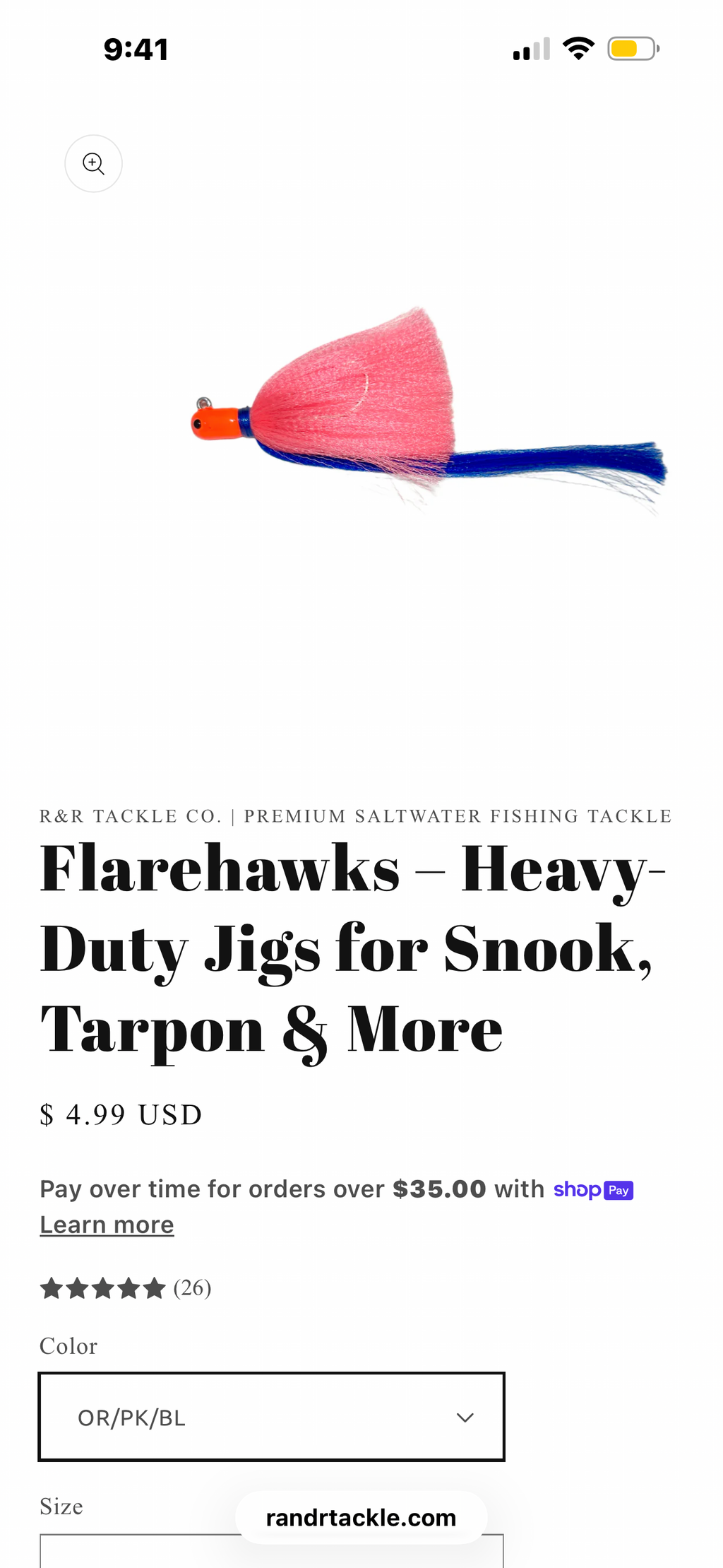 R&R Flarehawk Jigs by R&R Tackle