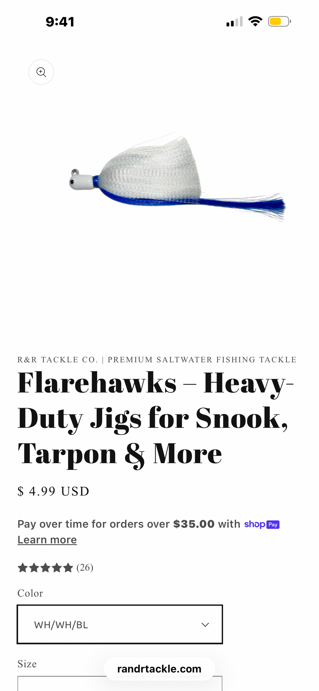 R&R Flarehawk Jigs by R&R Tackle