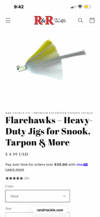 R&R Flarehawk Jigs