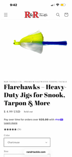 R&R Flarehawk Jigs
