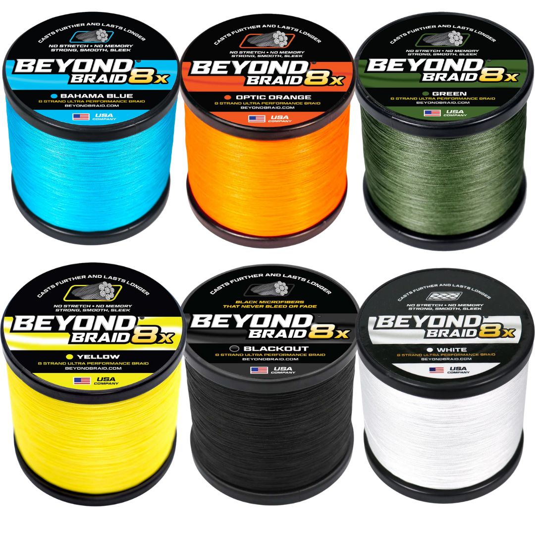 8 Strand No Fade Braided Fishing Line Series - Super Sleek & Smooth Braided Fishing Line - High Performance Fishing Line For Saltwater & Freshwater