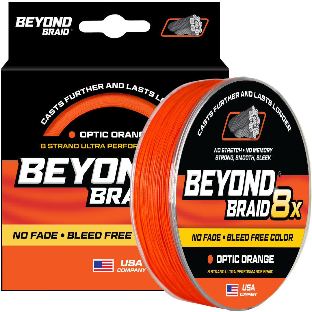 Optic Orange 8X- No Fade - Ultra Performance 8 Strand