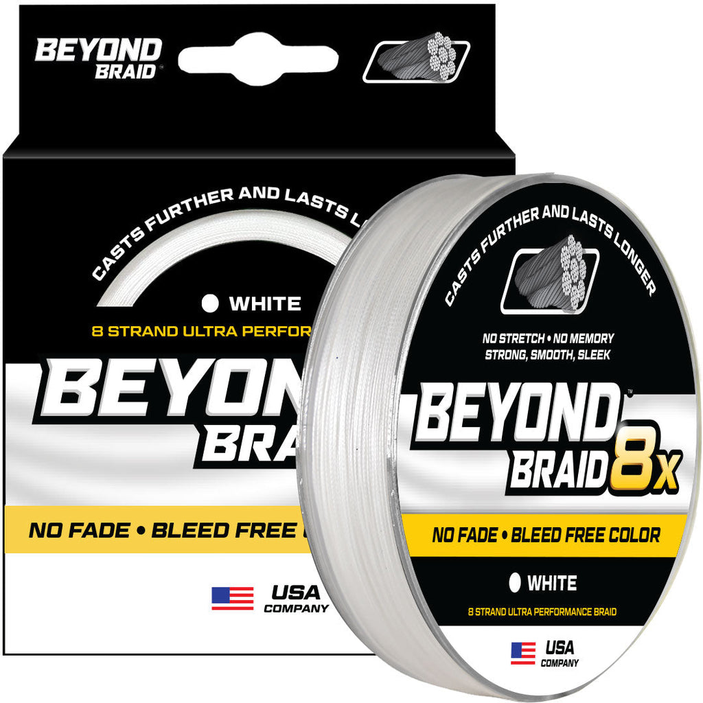 White 8X- No Fade- Ultra Performance 8 Strand